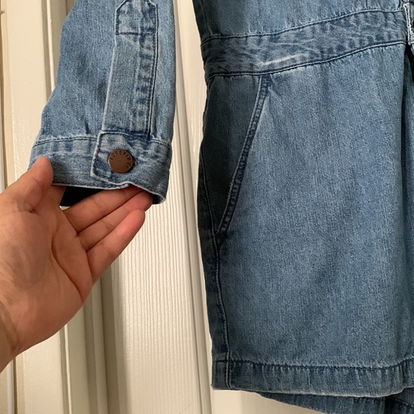 Forever 21 Long Sleeve Denim Romper Size L 🌷🪷🌻 - Picture 4 of 13